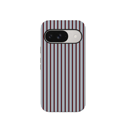 Bistro Stripes | Blue & Maroon Case
