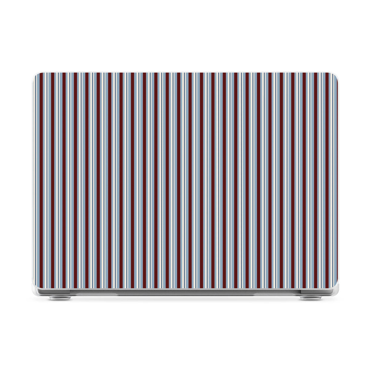 Bistro Stripes | Blue & Maroon Laptop Shell