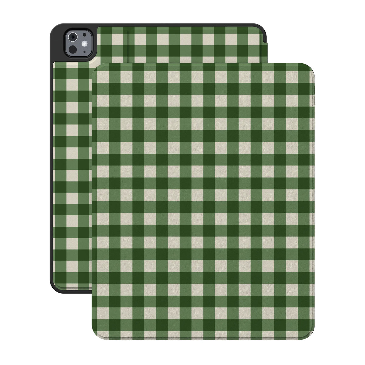 Checked Twice | Green Plaid iPad Case