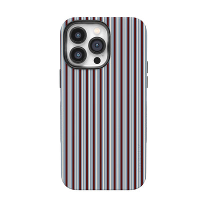 Bistro Stripes | Blue & Maroon Case