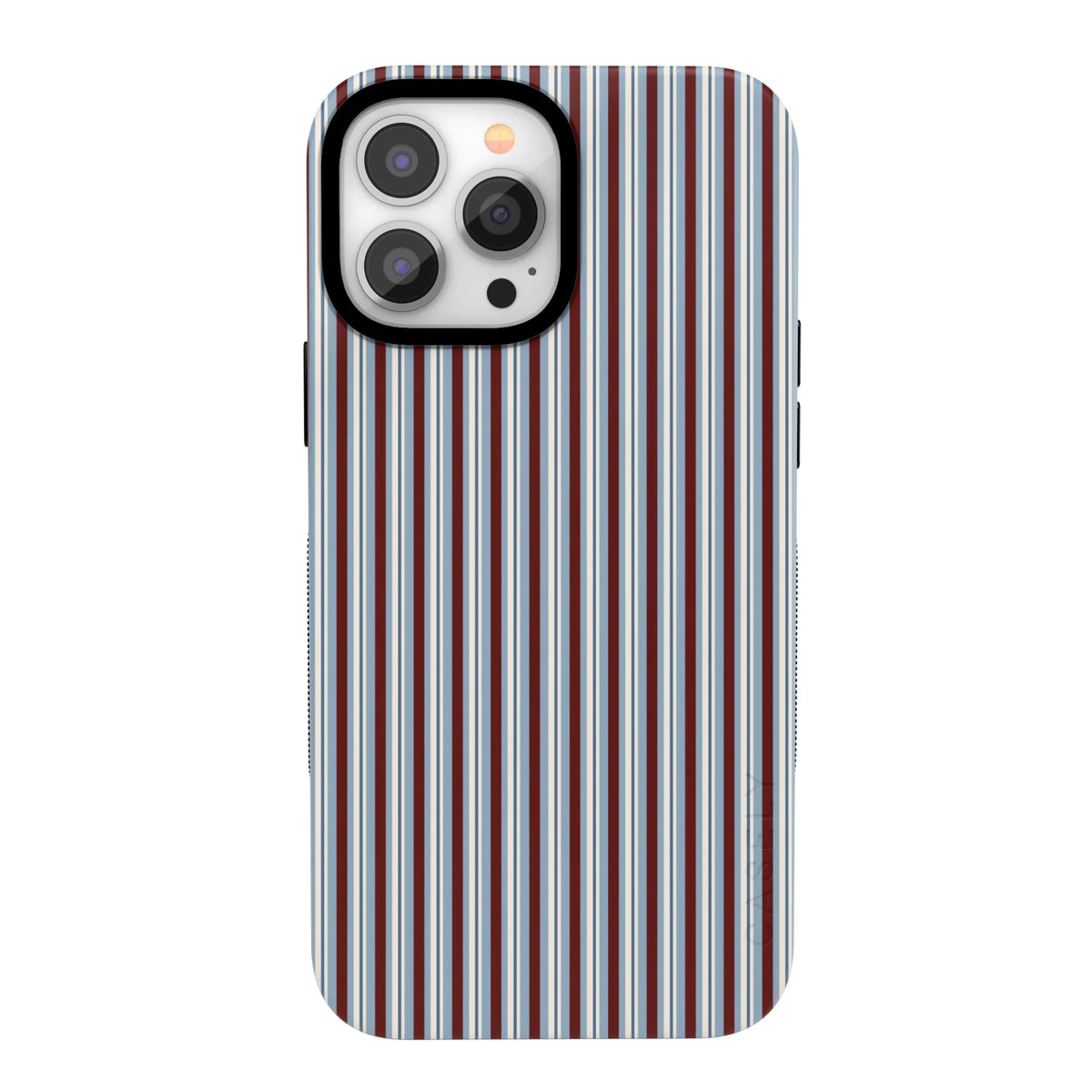 Bistro Stripes | Blue & Maroon Case