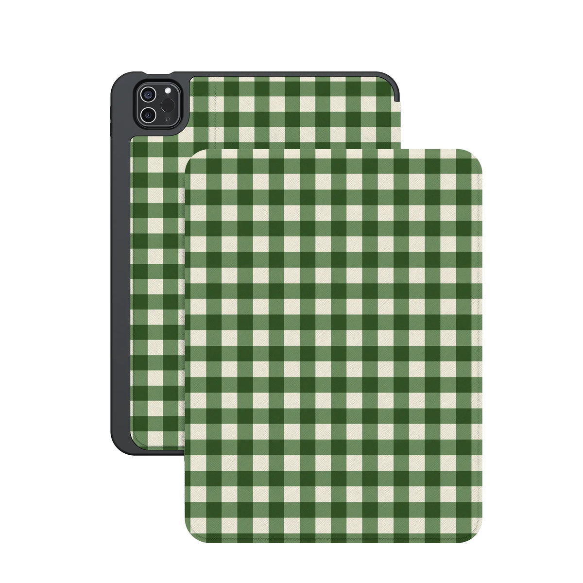 Checked Twice | Green Plaid iPad Case