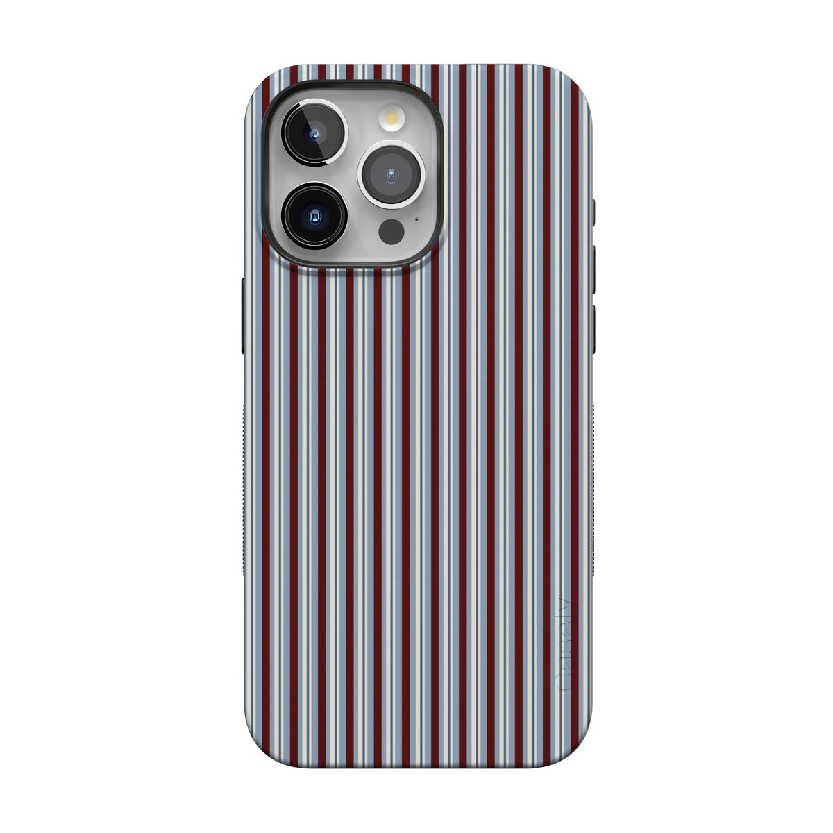 Bistro Stripes | Blue & Maroon Case