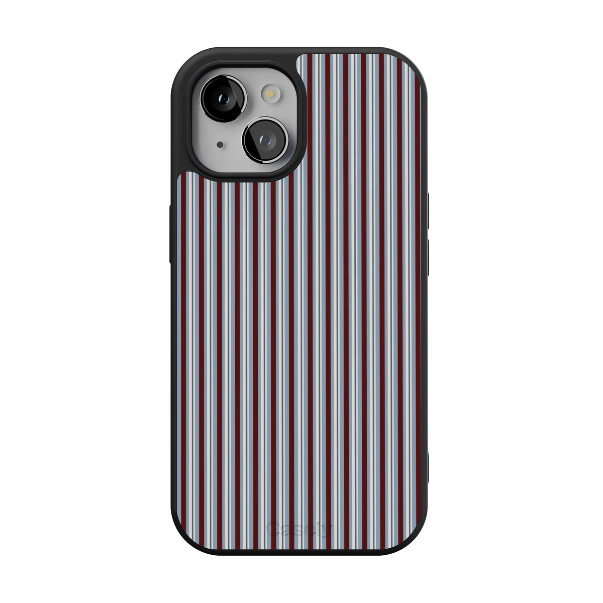 Bistro Stripes | Blue & Maroon Case