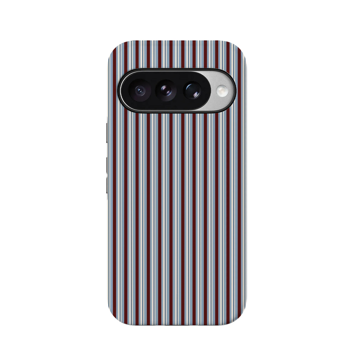 Bistro Stripes | Blue & Maroon Case