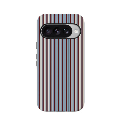 Bistro Stripes | Blue & Maroon Case