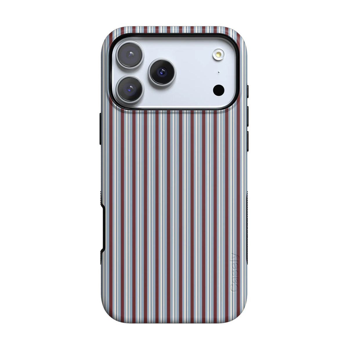 Bistro Stripes | Blue & Maroon Case