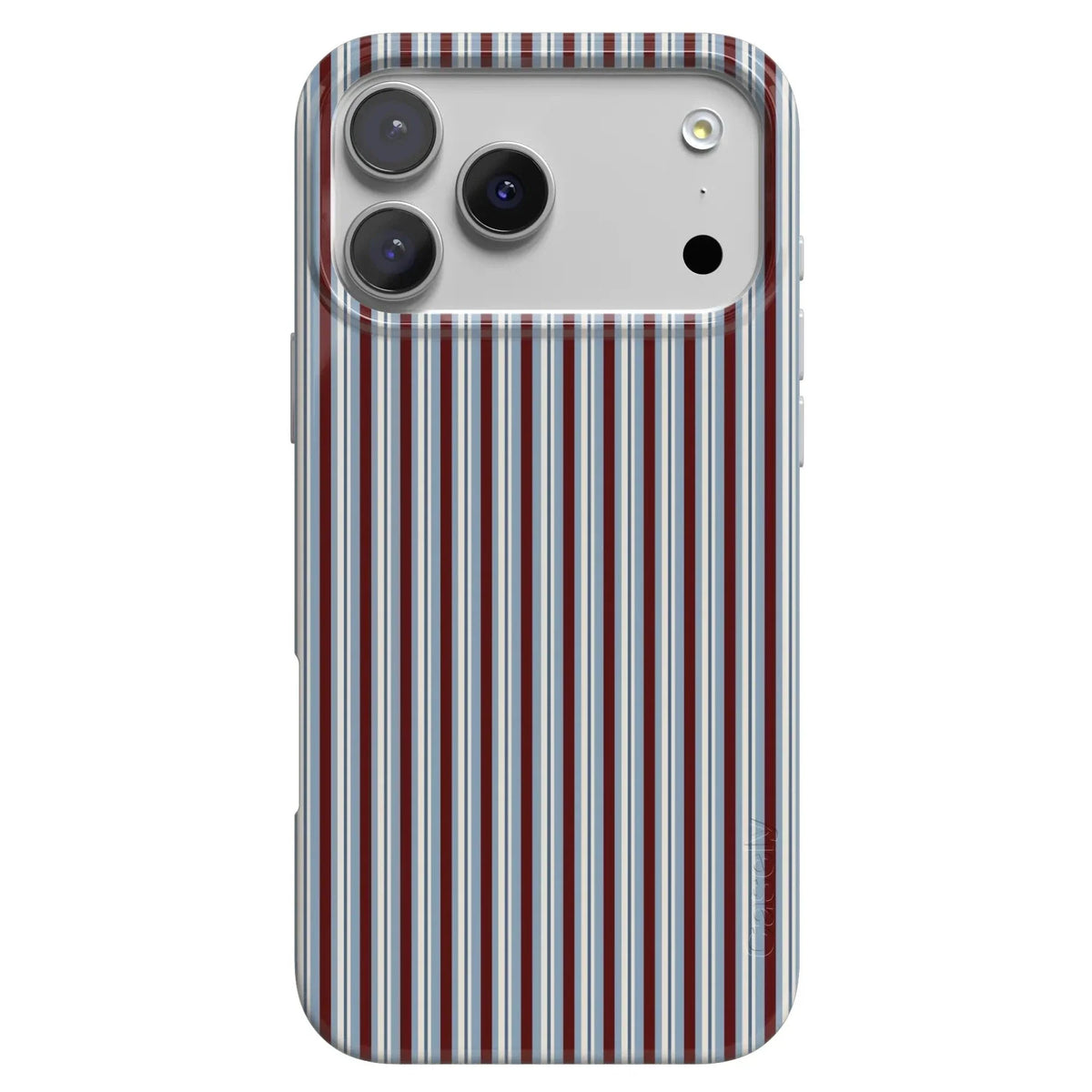 Bistro Stripes | Blue & Maroon Case