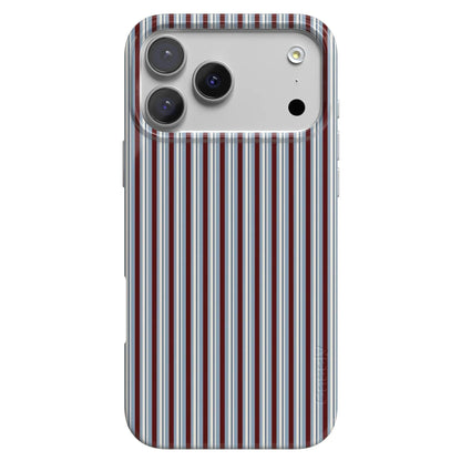 Bistro Stripes | Blue & Maroon Case