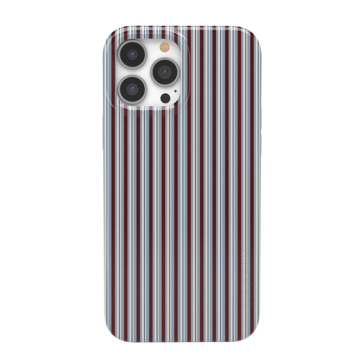 Bistro Stripes | Blue & Maroon Case