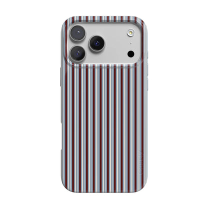 Bistro Stripes | Blue & Maroon Case