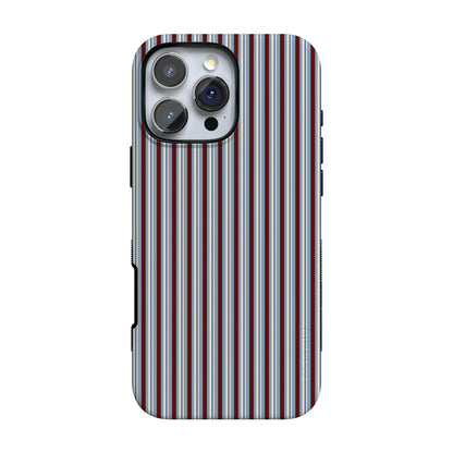 Bistro Stripes | Blue & Maroon Case