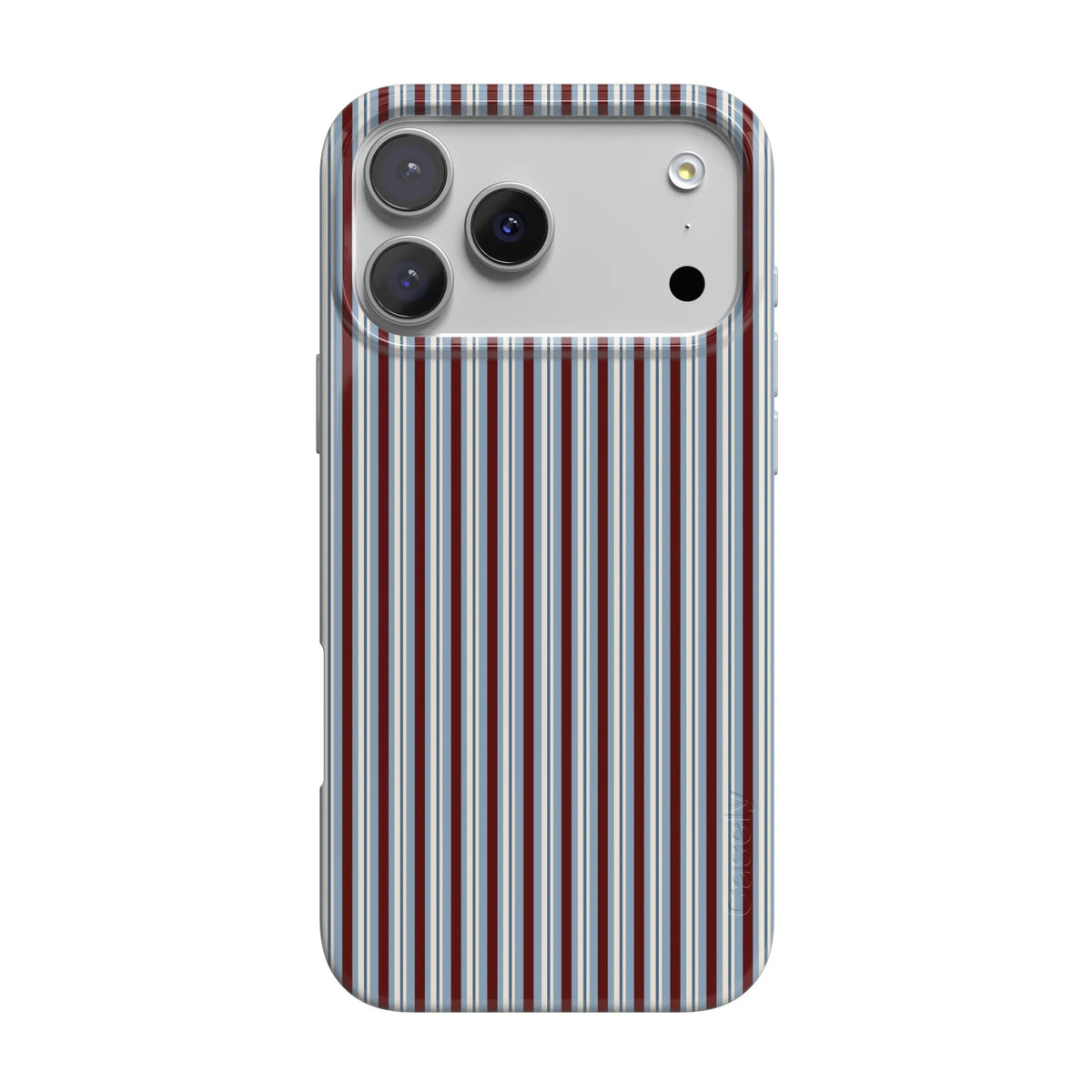 Bistro Stripes | Blue & Maroon Case
