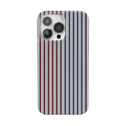 Bistro Stripes | Blue & Maroon Case