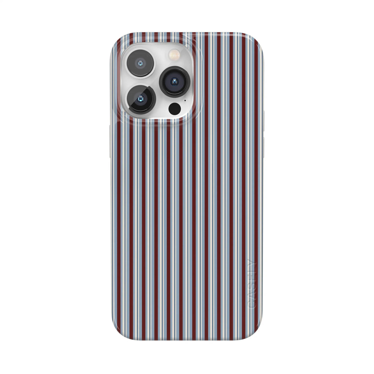 Bistro Stripes | Blue & Maroon Case