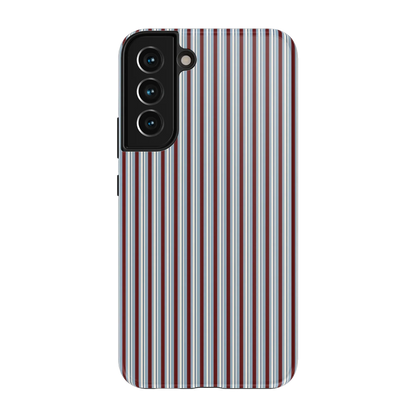 Bistro Stripes | Blue & Maroon Case