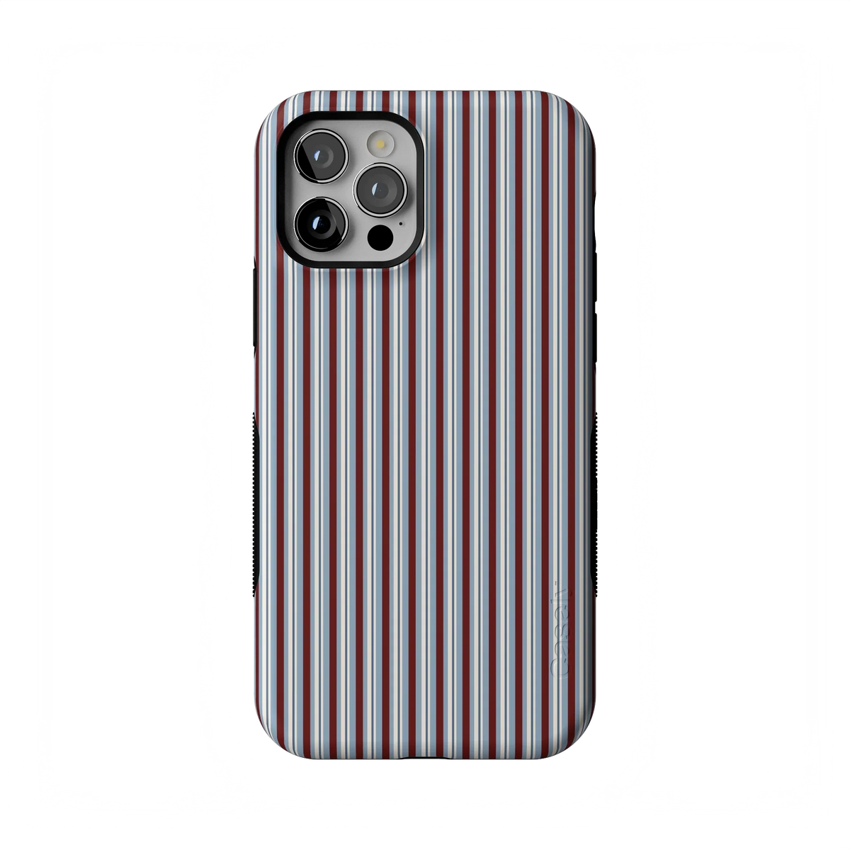 Bistro Stripes | Blue & Maroon Case