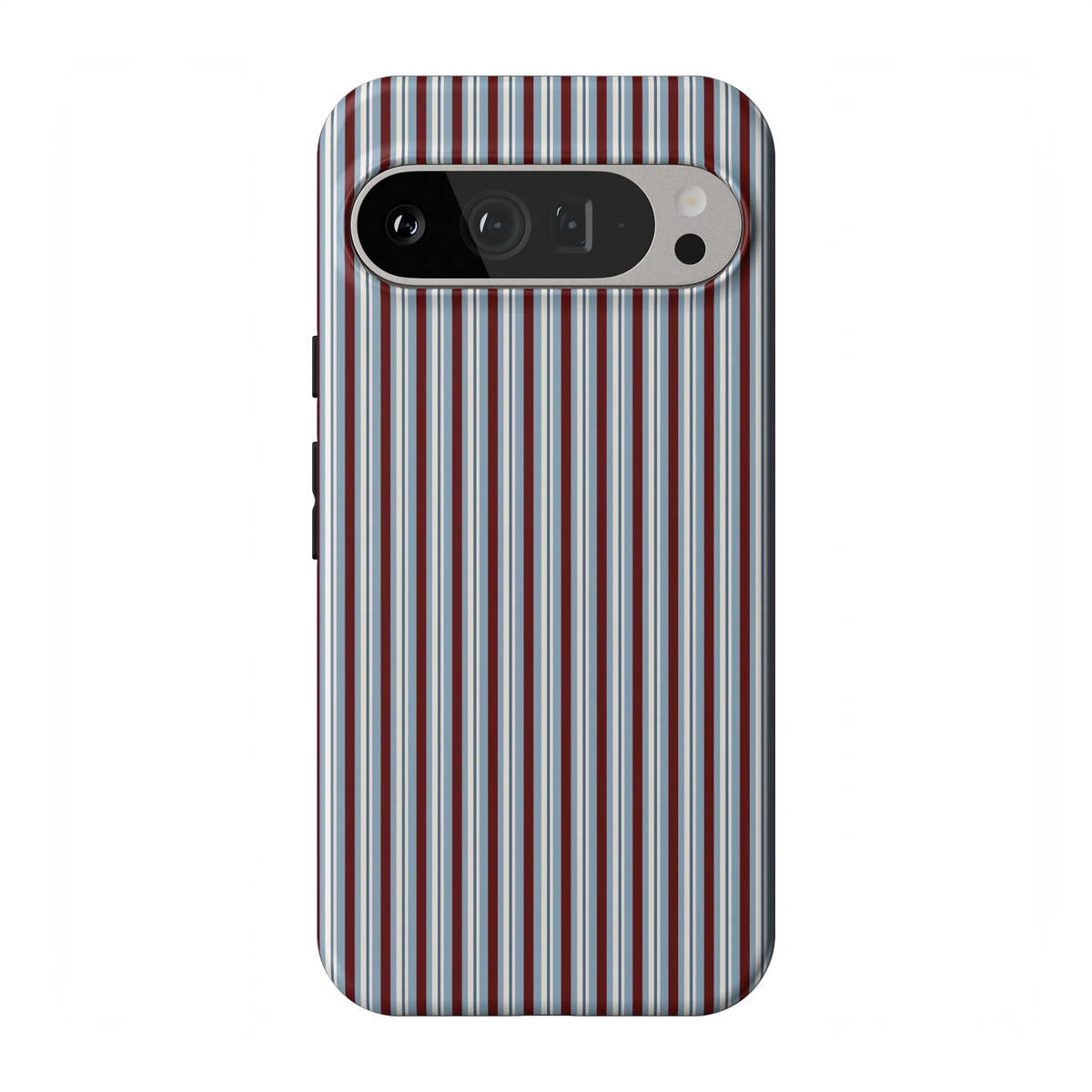 Bistro Stripes | Blue & Maroon Case