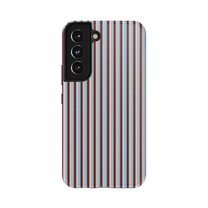 Bistro Stripes | Blue & Maroon Case