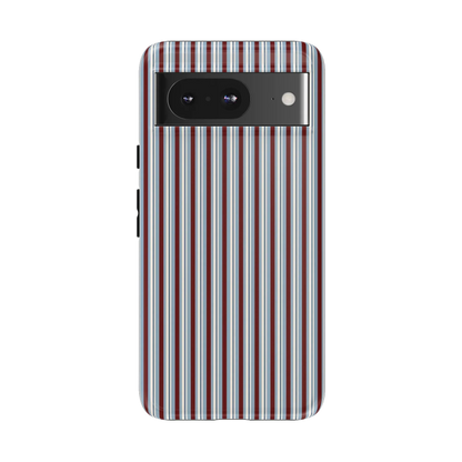 Bistro Stripes | Blue & Maroon Case